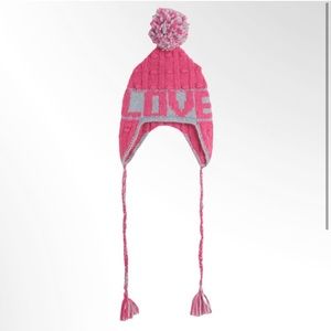 LOVESHACKFANCY Pierce Alpaca LOVE Winter Apres Ski Pom Pom Hat $215